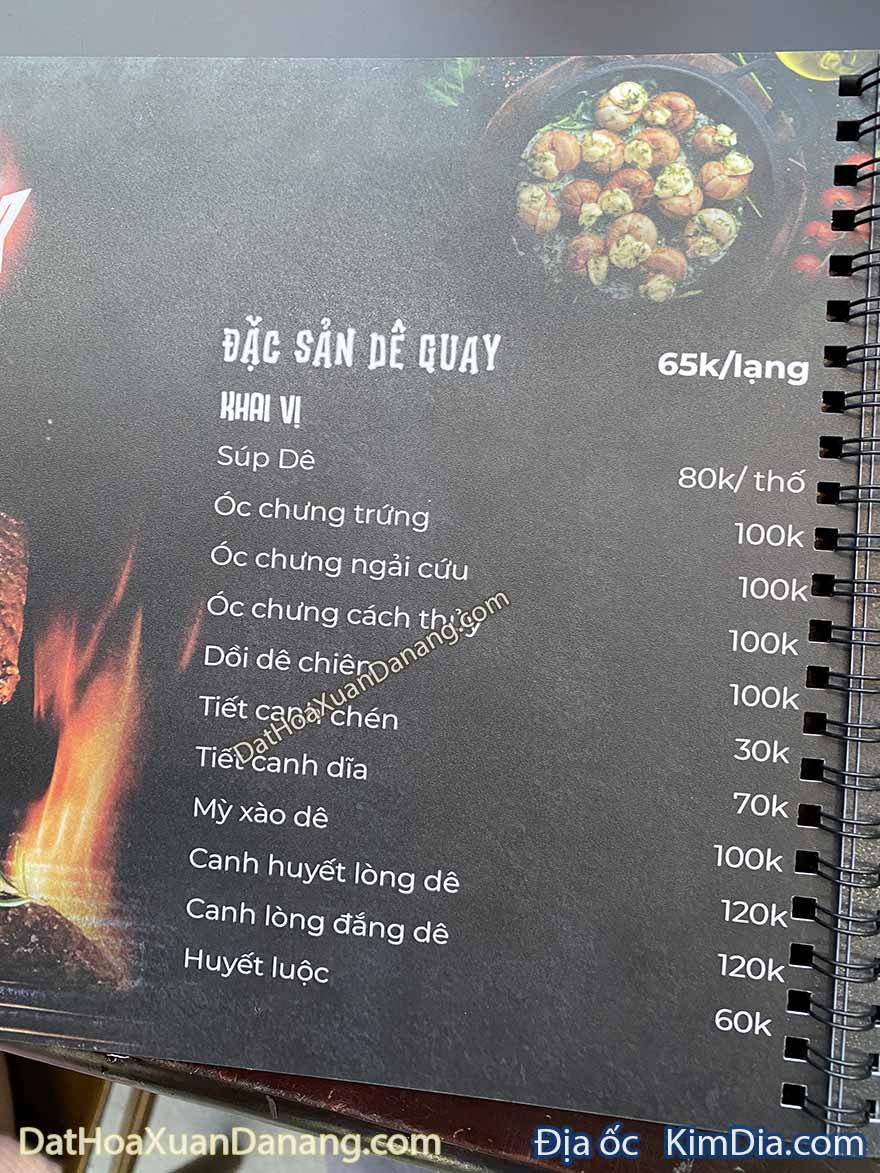 nhà hàng dê chúa đà thành 2 hoà xuân 29 - 3